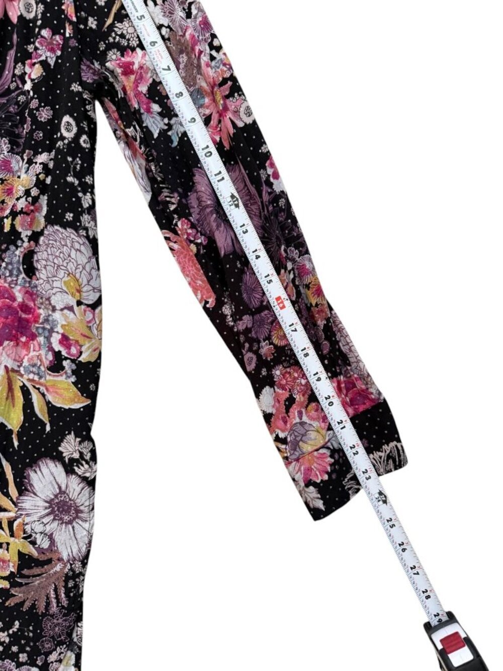 Maeve Anthropologie Women's Large Floral Button Front Tunic Blouse Boho. rayon. - Picture 8 of 12